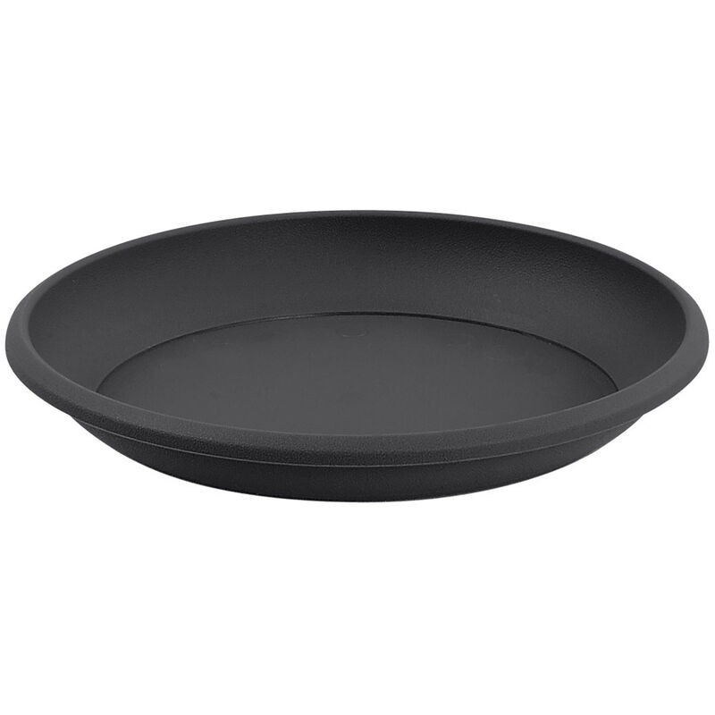 – Soucoupe Pour Pot De Fleurs Ø 55 Cm – Compatible Avec Pots Ø 70 Cm – Polypropylène Anthracite – Traitement Anti-gel Et Anti-uv