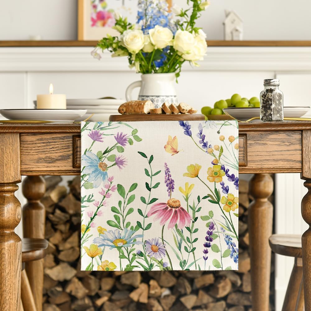 Chemin De Table Jeiibrzui Natural Boho - 30 X 120 Cm - 1 Pièce - Makrame Beige À Pompons Pour La Décoration De Mariage Et De Cuisine