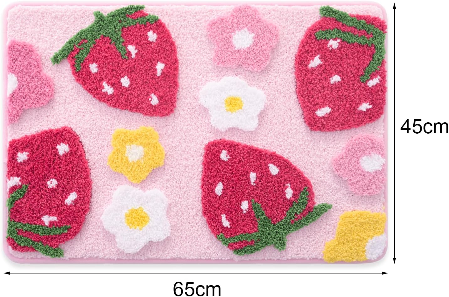 Tapis De Bain En Chenille Jeiibrzui - 40 X 60 Cm - 1 Pièce - Antidérapant Et Absorbant - Beige - Pour Douche, Baignoire Et Lavabo