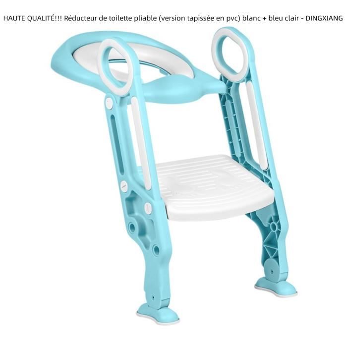 Klappbarer Wc-sitzverkleinerer – 1 Stück – Pvc Und Pp – Rutschfest – Für Kinder Von 12 Monaten Bis 7 Jahren – Weiß Und Blau
