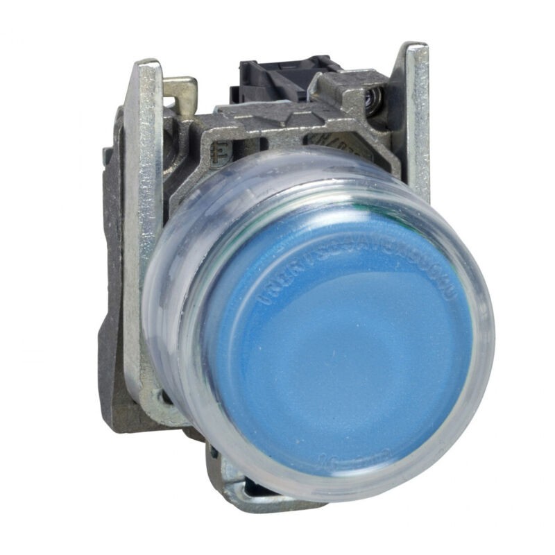 Harmony Xb4 - Bouton Poussoir - Ø22 - Capuchonné Affleurant - 1f - Bleu - Xb4bp61