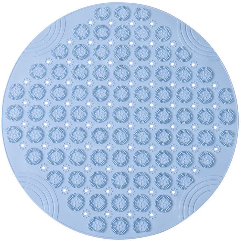 30x30cm Pvc Tapis De Bain De Massage Rond Tapis Douche Antidérapant Tapis De Salle De Bain Antibactérien Tapis De Douche Lavable En Machine Tapis De