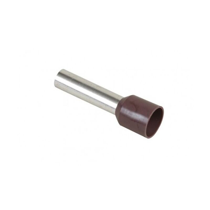 Aderendhülse Für Flexible Drähte Von 0,5 Mm² Bis 95 Mm² – Querschnitt/farbe: Braune Aderendhülse – 10 Mm² – Packung Mit 100 Stück