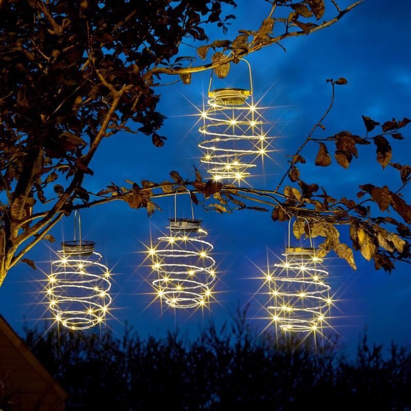Smart-garden Spiralight Solarlaternen, Silber, 21 Cm