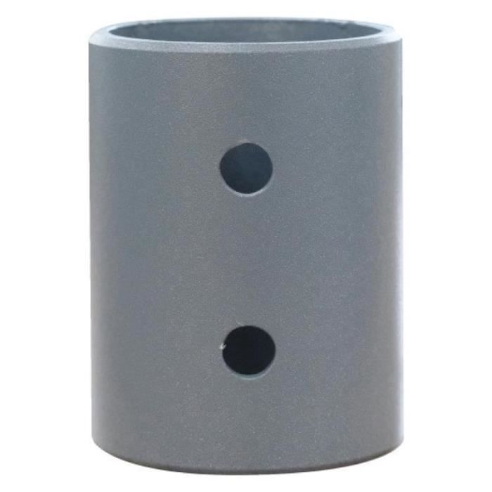 Mastreduzierstück - 1 Stück - Grauer Stahl - Verstellbar D48/60 - Für Schiebetore