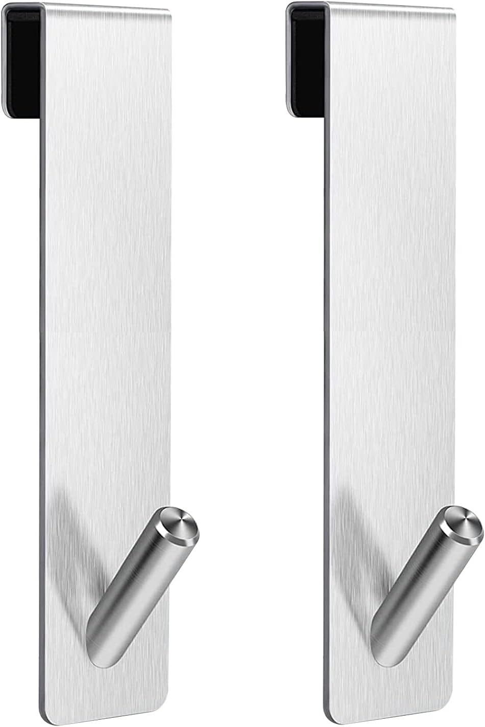 2 Duschhaken Ohne Bohren – Edelstahl – Für 6–12 Mm Glas – Optimale Platzersparnis – Modernes Badezimmer – Silber