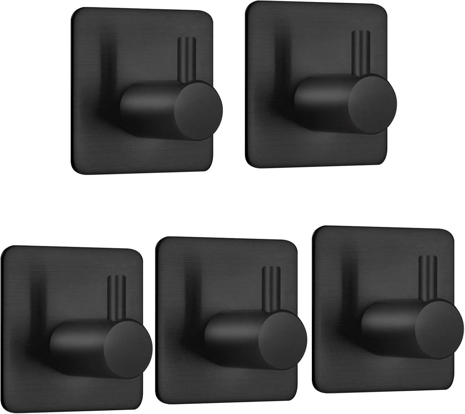 Klebehaken Für Die Wand – 4er-pack – Edelstahl – Kein Bohren Erforderlich – Bad Und Küche – Silber