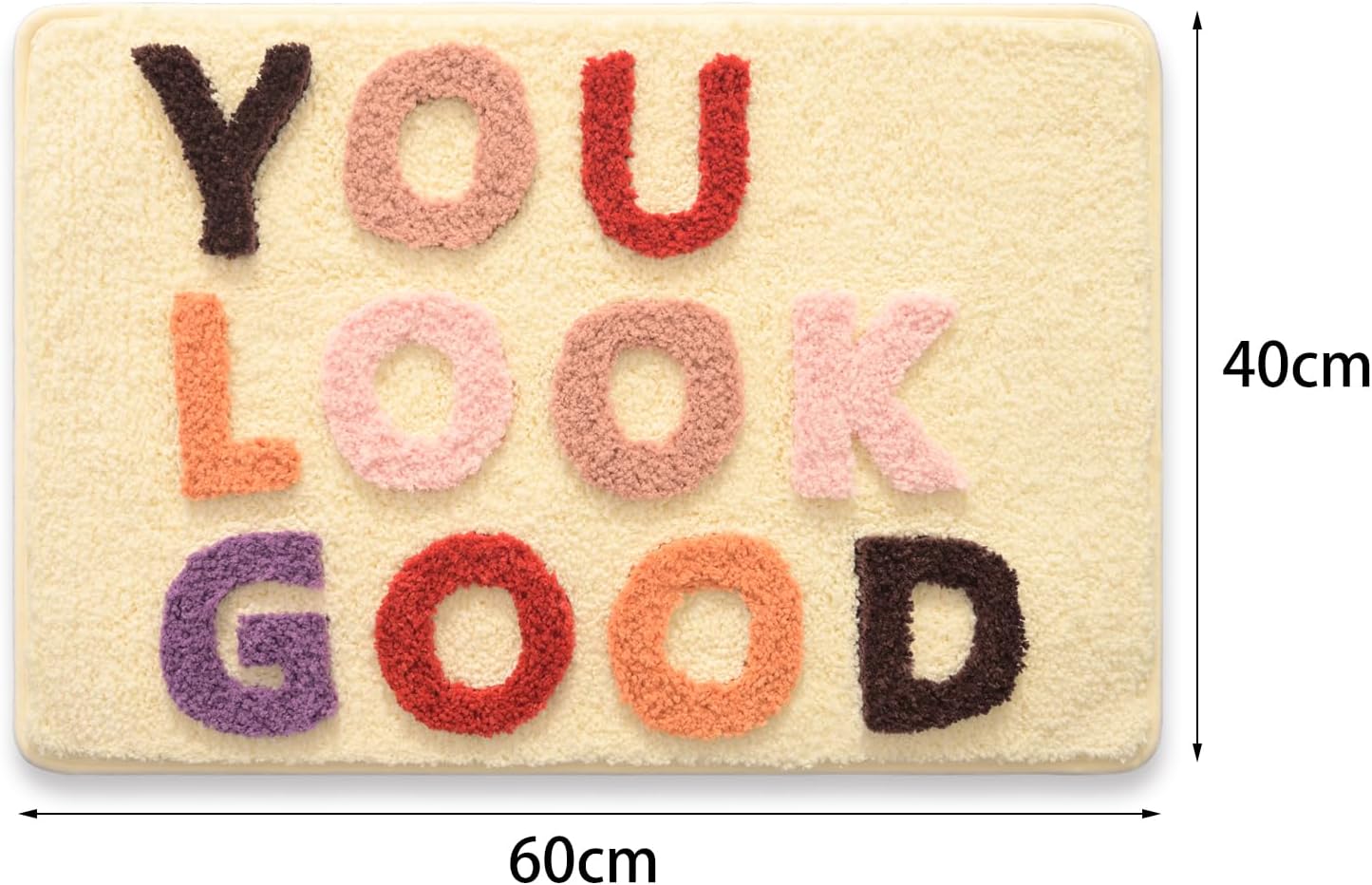 Tapis De Bain Jeiibrzui Gris Et Blanc - 40 X 60 Cm - 1 Pièce - Ultra Doux - Tapis Absorbant Pour Douche Et Bain
