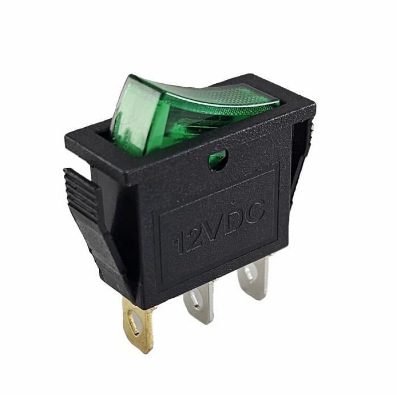 Kippschalter – 12 V 16 A – Grün Beleuchtet Ein/aus