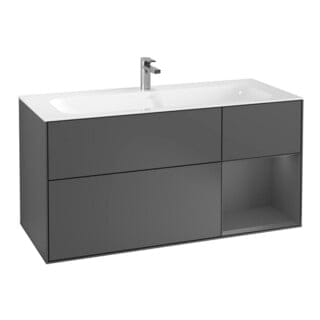 V&B Waschtischunterschrank Wandbeleuchtung Finion 119,6x59,1cm, Rg r A m, Anthrac. m