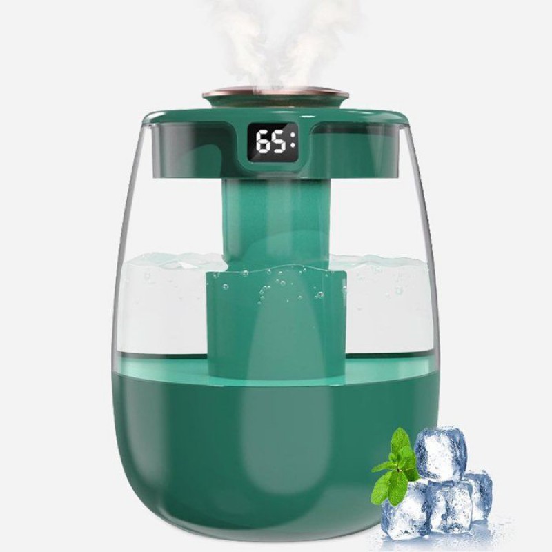 1-liter-luftbefeuchter – Leiser Betrieb Und Digitalanzeige – 2 Vernebelungsmodi Und Nachtlicht – Geeignet Für