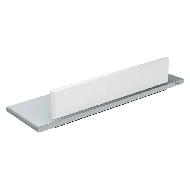 Keuco Duschablage Edition 400 Alu si-elox, 328x100mm, mit Glasabzieher
