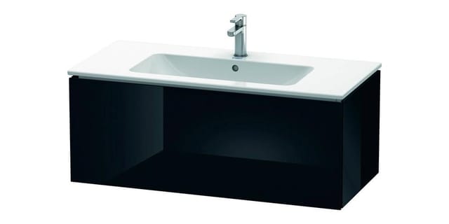Duravit Waschtischunterschrank L-Cube 102x48,1cm, sw hgl, 1 Ausz., wandhängend