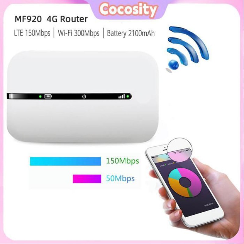 Cocosity 4g Wlan-router, 150 Mbit/s, Micro-sim-kartensteckplatz, Unterstützt Bis Zu 10 Geräte, 2100 Mah Akku, Neu, It-paket