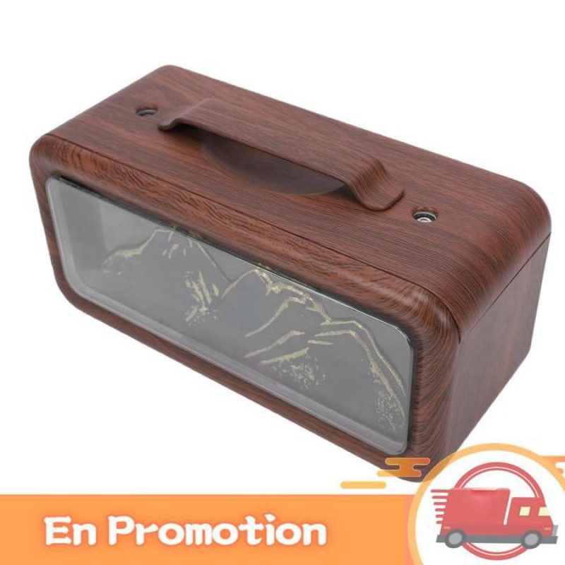Zerone Tisch-luftbefeuchter, Diffusor Und Luftbefeuchter Für Ätherische Öle, 600 Ml, Usb, Sportgeräte, Helle Holzmaserung