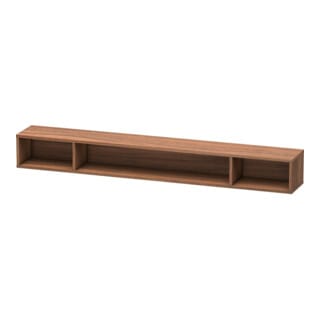 Duravit Regalelement L-Cube 100x14cm, Nussb Nat, 3 Fäch., horizontal