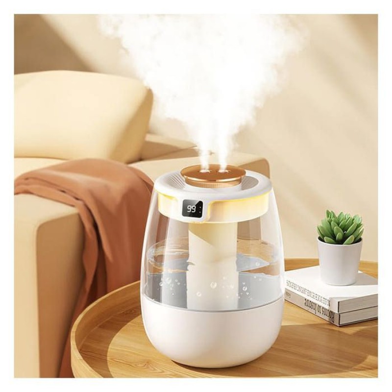 2-liter-luftbefeuchter Mit Dual-diffusion, Digitalanzeige, 3 Diffusionsmodi Und Nachtlicht