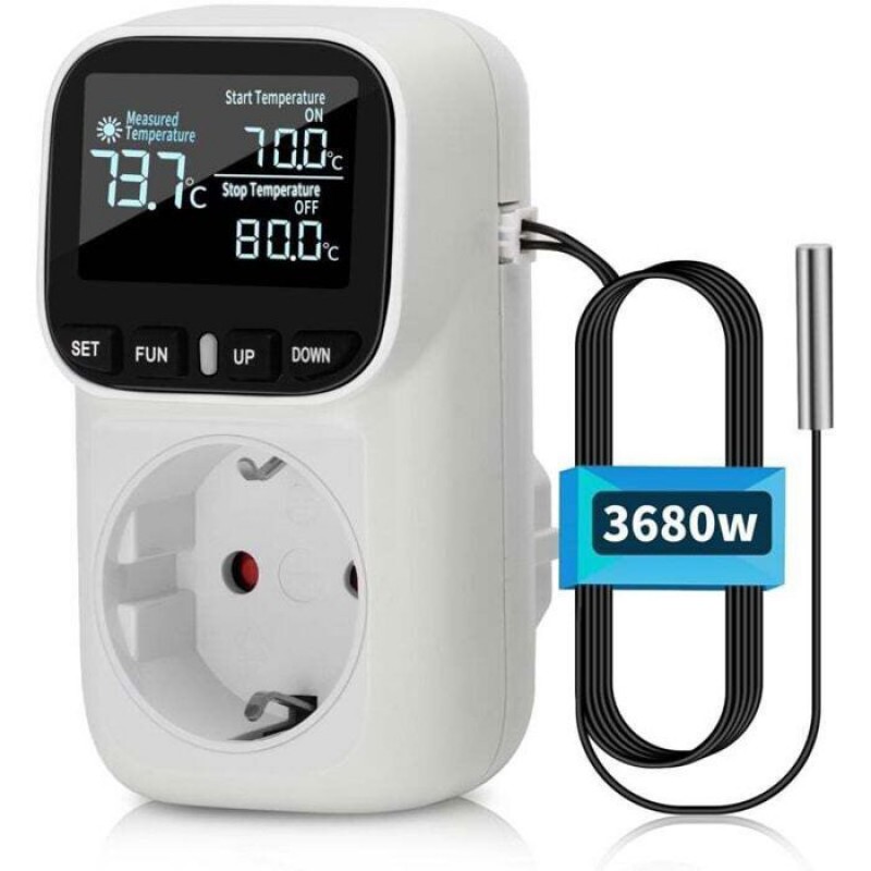 230-v-digital-temperaturregler Mit Sonde, Heiz-/kühltemperaturschalter, Thermostatstecker