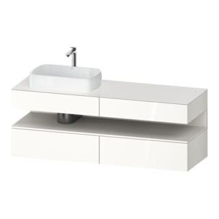 Duravit Waschtischunterschrank Qatego 160x55x60cm, w m/we g, Pl, B l, Nischenb