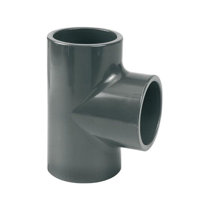 Gleichschenkliges T-stück Aus Pvc, Druckanschluss, 90°, Ø 63 Mm - Fitt - Gleichschenkliges T-stück Aus Pvc, Druckanschluss, 90°, Ø 63 Mm - Fitt
