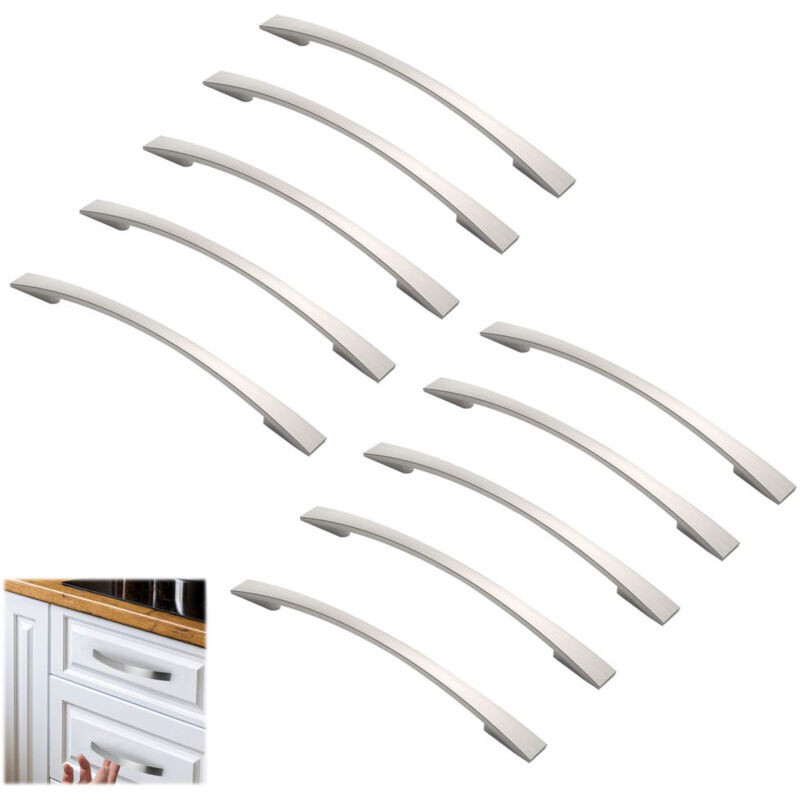 10 Griffe, 160 Mm Lochabstand, Möbelgriffe, Schrankgriffe, Küchengriffe, Schubladengriffe