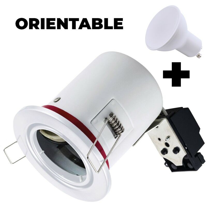 Verstellbarer Bbc-spot, Weiß, Ip20 + Gu10 7w Neutralweiße Glühbirne + - Verstellbarer Bbc-spot, Weiß, Ip20 + Gu10 7w Neutralweiße Glühbirne +