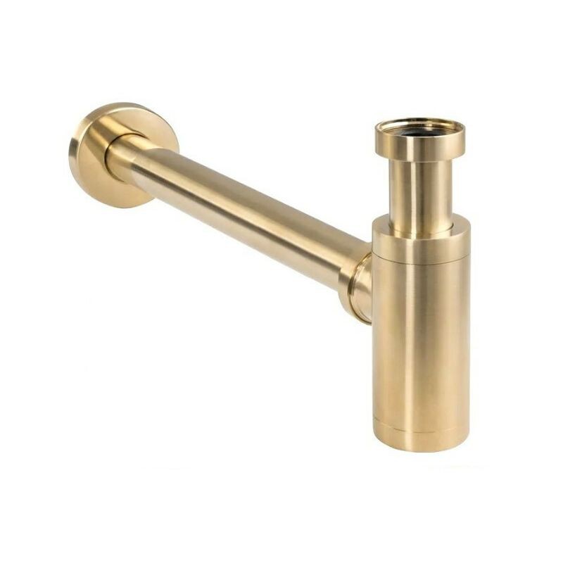 Pollini Art 120ors Gebürsteter Gold 1 1/4" Universal-rundsiphon - Pollini Art 120ors Gebürsteter Gold 1 1/4" Universal-rundsiphon