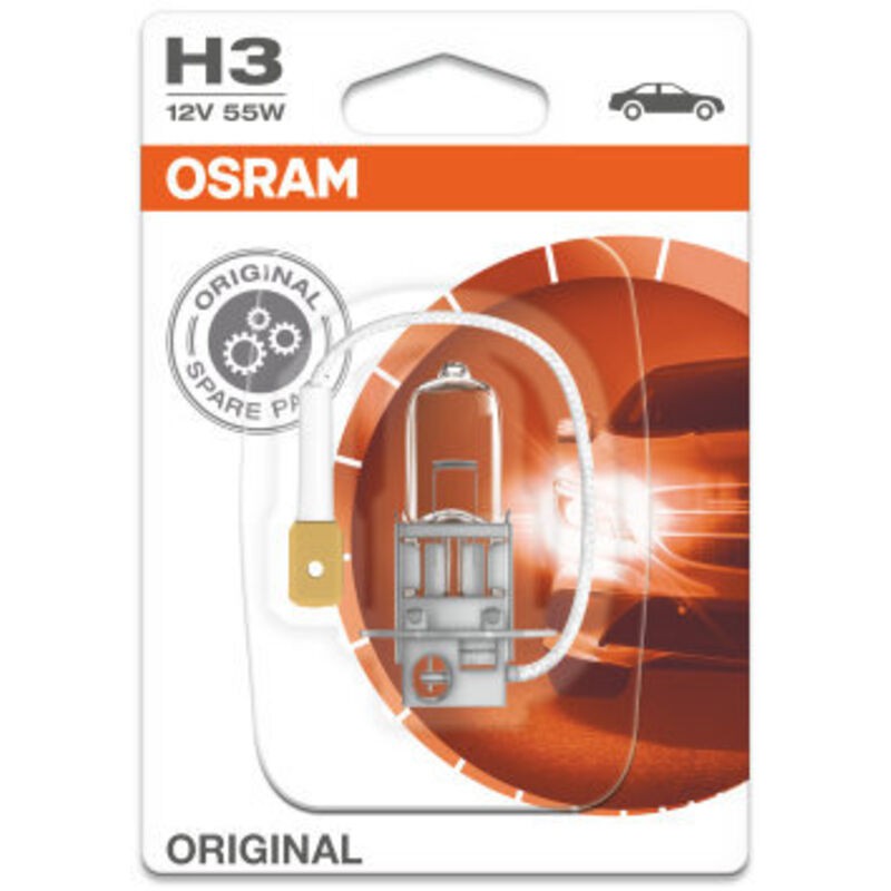 10 Original H3 Halogen-scheinwerferlampen