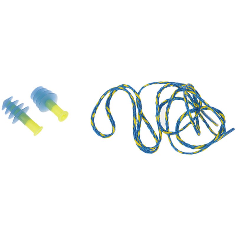 Honeywell Safety Wiederverwendbare Ohrstöpsel Mit Kabel, 28 Db, Blau, Gelb (preis Pro Stück)