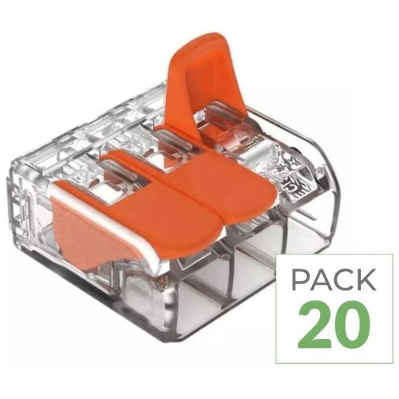 Dreifach-hebelklemmenblock – 20er-packung – Dreifach-hebelklemmenblock – 20er-packung