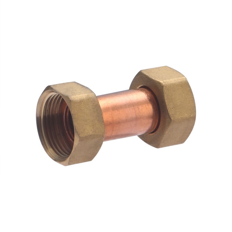 Gerades Fitting Mit 2 Unverlierbaren Muttern Zur Verschraubung Von F20x27 - 20x27 Kupferrohren