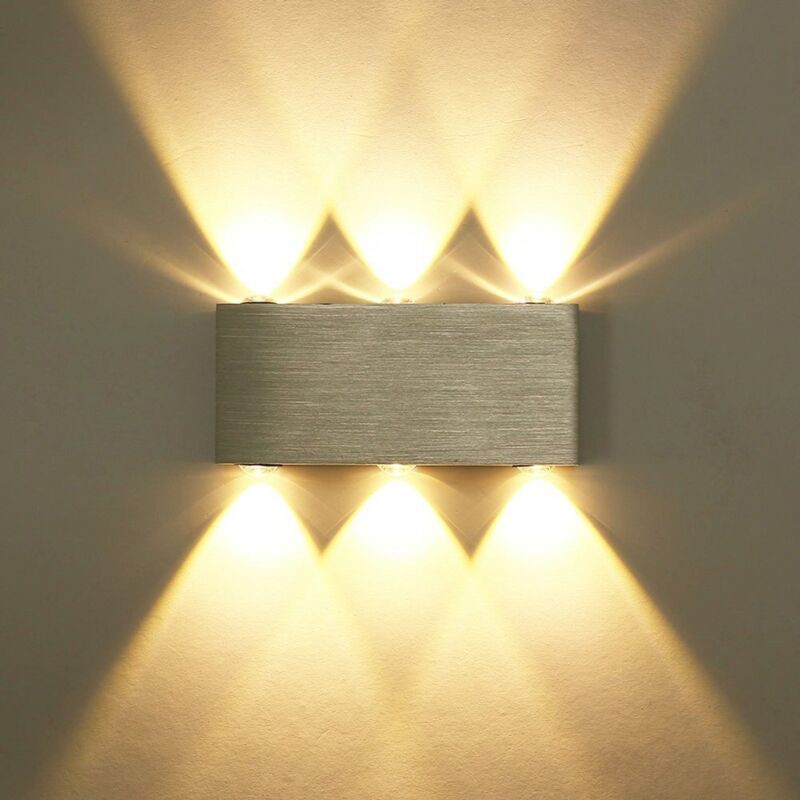 6-w-led-wandleuchte, Wandlampe Mit 6 Leds, Dekorative Innenbeleuchtung, Moderne Aluminiumleuchte Für Schlafzimmer, Treppenhaus, Wohnzimmer, Büro,