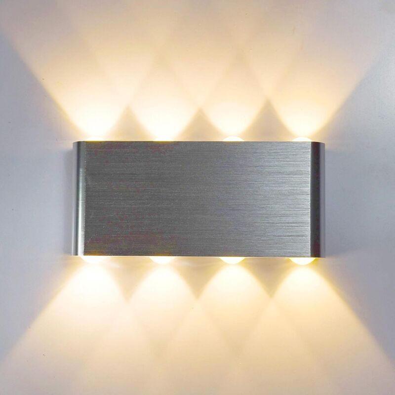 Moderne 8-w-led-wandleuchte, Aluminiumlampe, 8 Leds, Innenbeleuchtung, Leuchten Für Küche, Treppenhaus, Schlafzimmer, Flur, Wohnzimmer, Nachtlicht