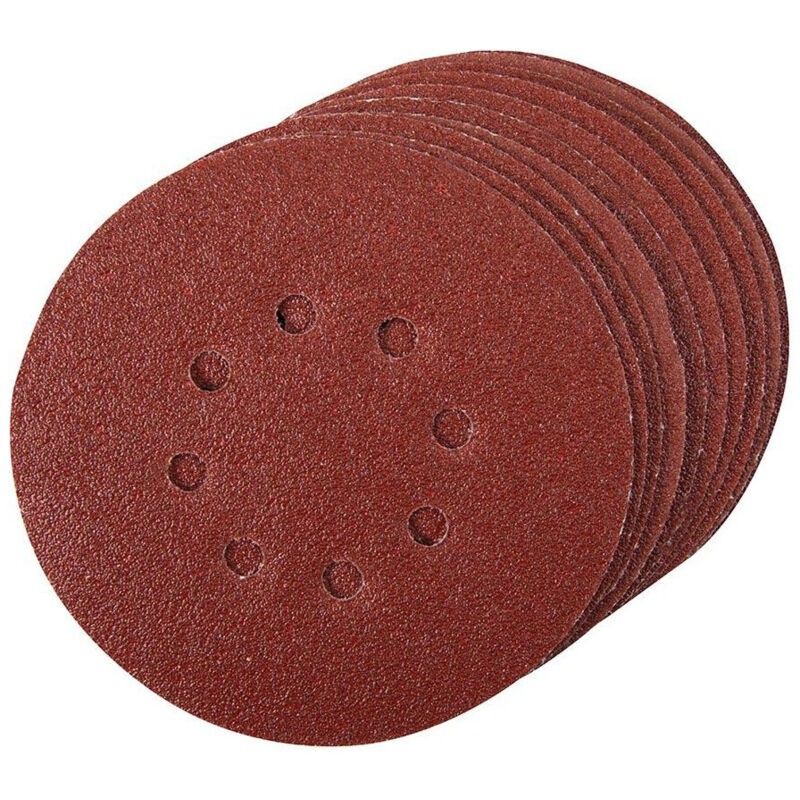 10 Selbstklebende, Perforierte Schleifscheiben, 150 Mm, Körnung 60, 196571