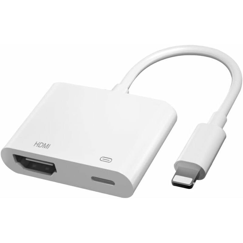 Apple Mfi-zertifizierter Lightning Digital Av-adapter, 1080p Audio- Und Video-sync-bildschirmkonverter Für Iphone Zu Hdmi-adapter, Kompatibel Mit