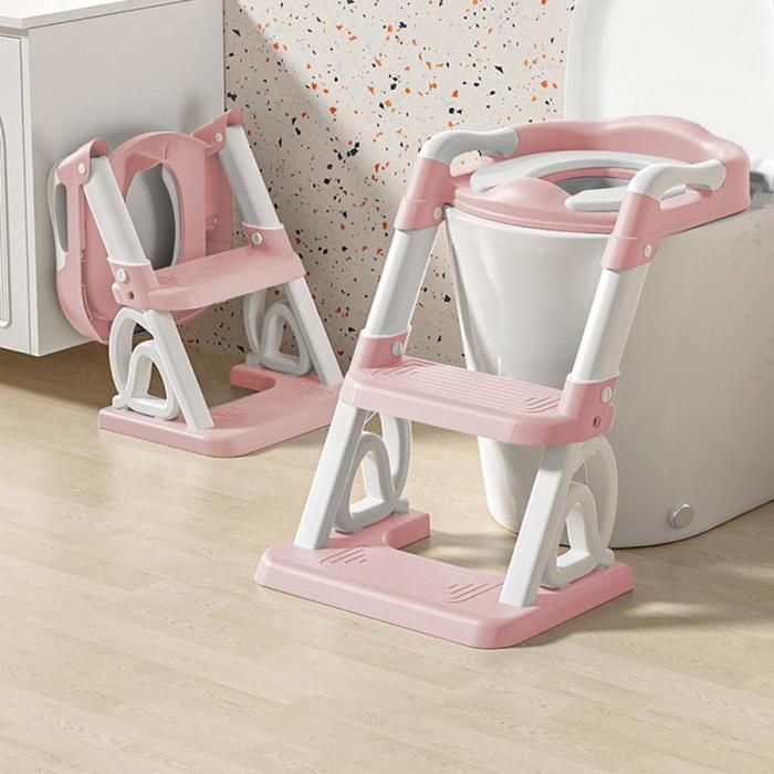 Toilettensitzverkleinerer Für Kinder – 1 Stück – Kunststoff – Zusammenklappbar Mit Trittstufe – Für Das Töpfchentraining – Geeignet Für Verschiedene