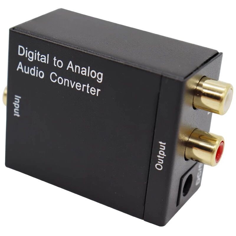 Digital-analog-audiowandler (l/r), Glasfaser, Koaxial-zu-analog-signal, Stereo-spdif-dac, 3,5-mm-klinkenbuchse, 2-cinch-verstärker