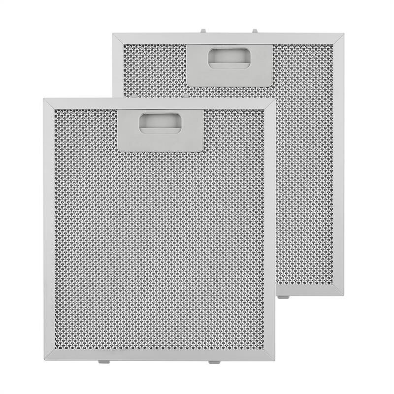 Set Mit 2 Ersatzfettfiltern Für Dunstabzugshauben, 23 X 26 Cm, Aluminium