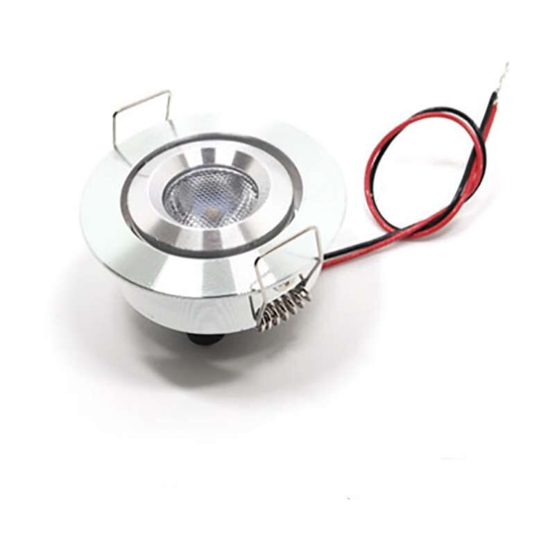 Kleiner Led-einbaustrahler, 3 W, 380 Lm, Dc 12–24 V, Ausschnitt 44–46 Mm – Warmweiß (3000 K)