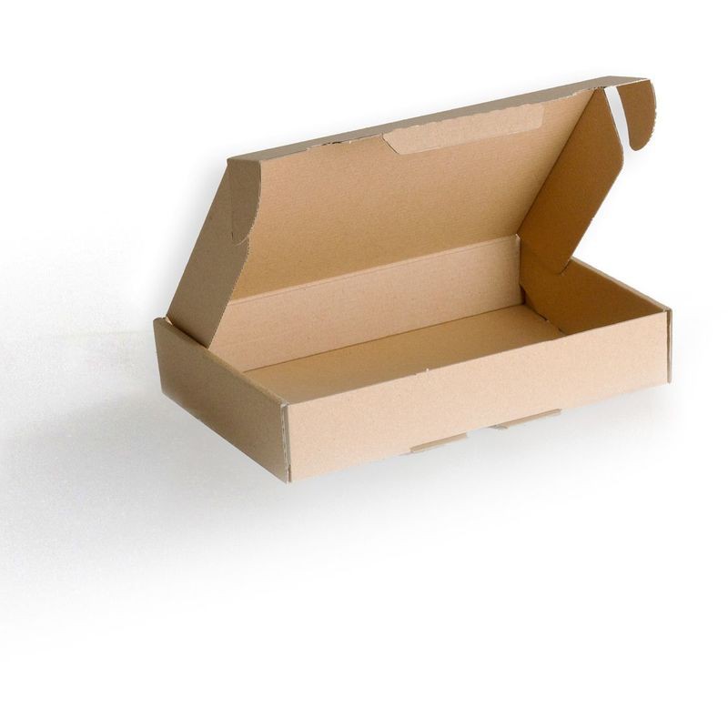 Packung Mit 25 Extraflachen Versandkartons, 180 X 130 X 45 Mm