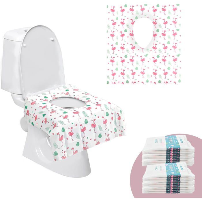 Einweg-toilettensitzbezüge – 10er-pack – Wasserfestes Papier – Hygiene In Öffentlichen Toiletten – Erwachsene, Kinder, Reisende – 65 X 62 Cm