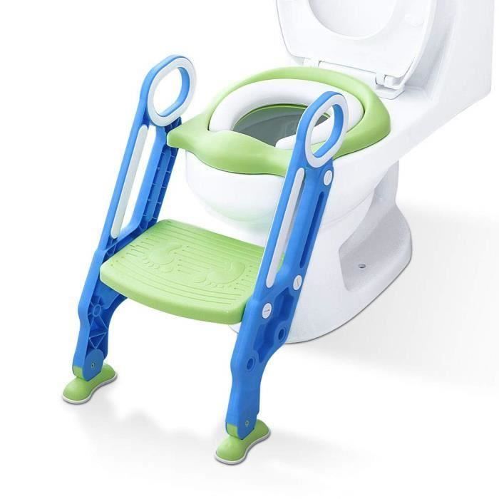 Kindertoilettensitz Mit Tritthocker – Verstellbarer, Klappbarer Verkleinerer – Robustes, Rutschfestes Pp – Fürs Töpfchentraining