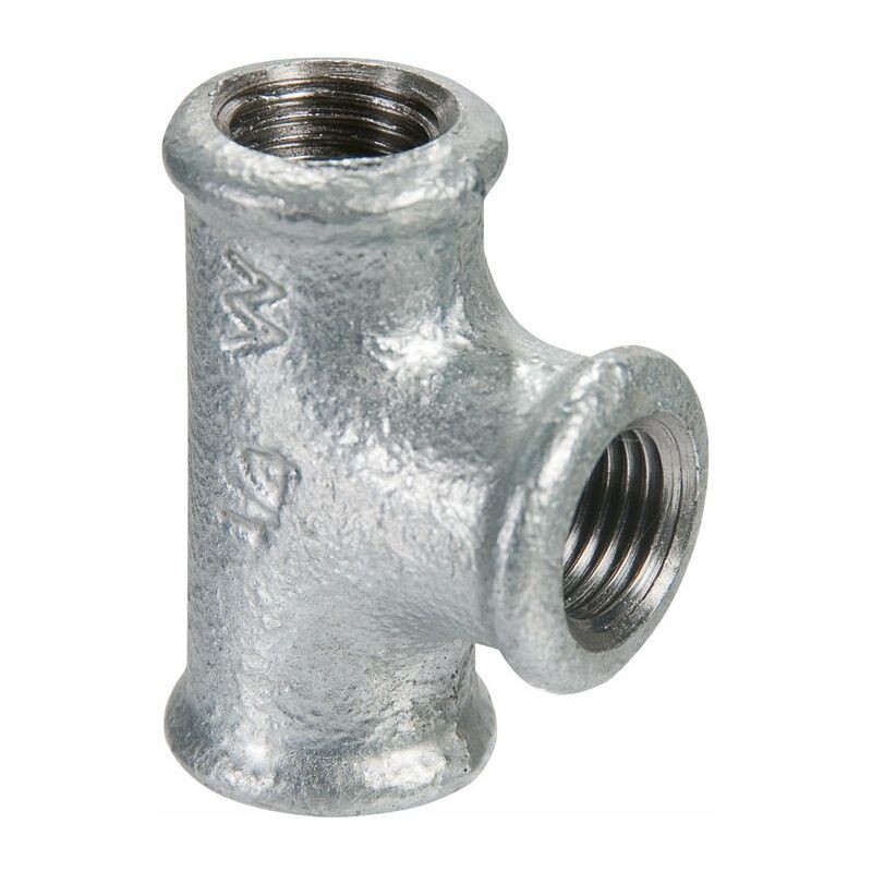 T-stück Aus Verzinktem Gusseisen Mit Schraubanschluss – F 3/8" – Nr. 130