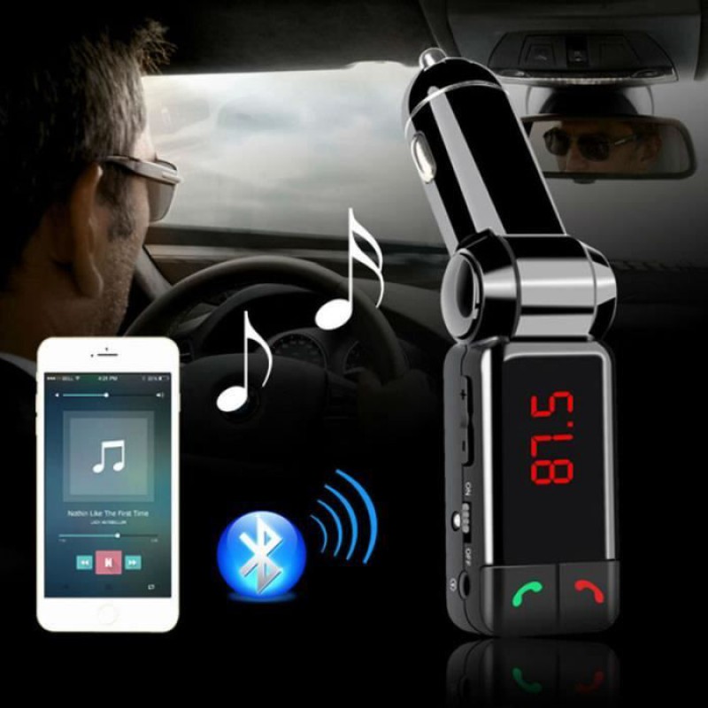 Bluetooth-freisprecheinrichtung Mit Mp3-player, Fm-transmitter, Sd-karten-, Usb- Und Tf-kartenleser – Auto-styling