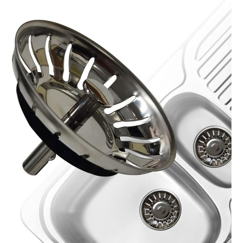 Crépine D'Évier, Bouchon De Vidange De Crépine D'Épaississement En Acier Inoxydable De Cuisine, Dimensionné Pour Les Éviers 79-82 Mm (diamètre : 80