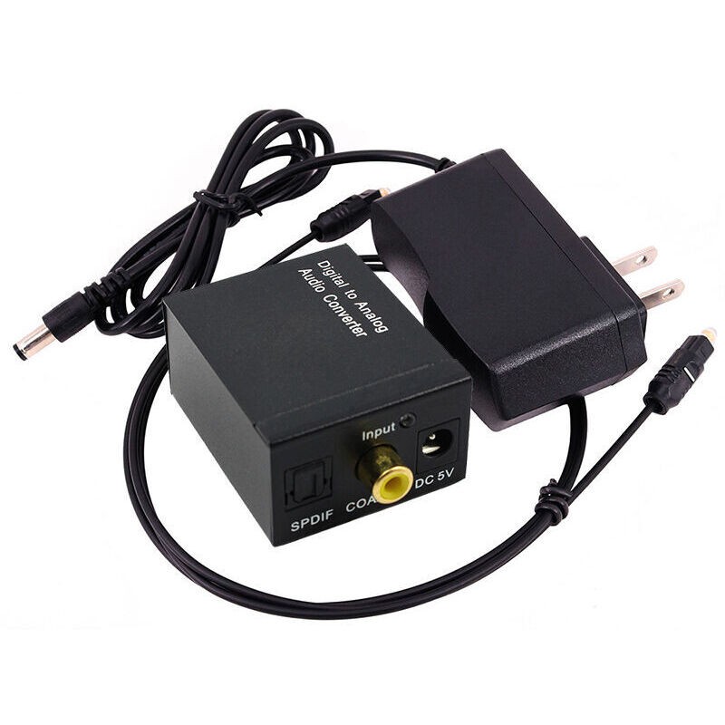 Convertisseur Audio Numérique Vers Analogique Coaxial Optique Numérique Coaxial Toslink Vers Analogique Rca L/r Convertisseur Audio Amplificateur