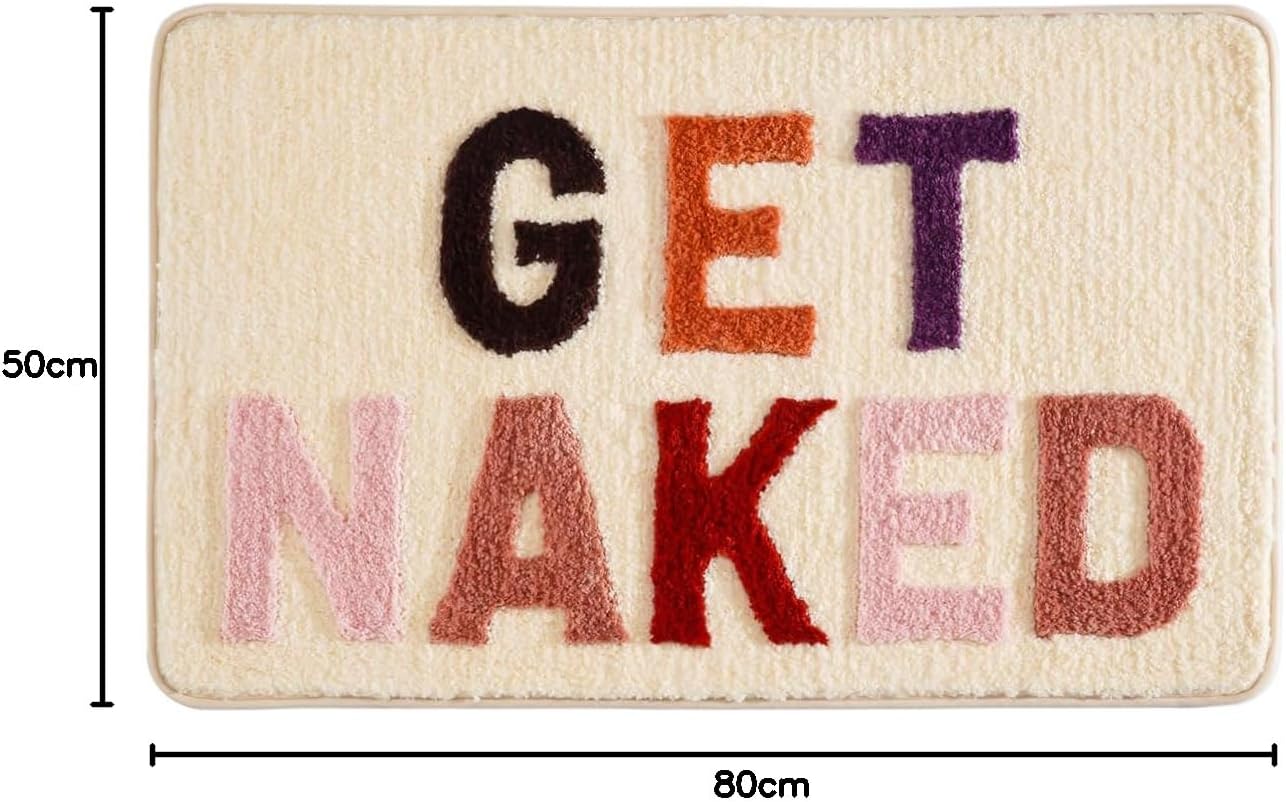 Tapis De Bain Jeiibrzuirosa Fraise - 45 X 65 Cm - 1 Pièce - Microfibre Douce - Tapis De Douche Antidérapant Pour Salle De Bain Et Salon