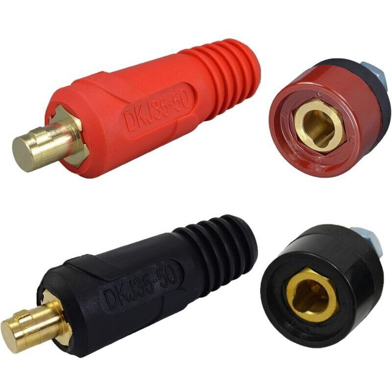 Tig Câble De Soudage Panneau Connecteur-fiche Et Prise Dinse Dinze Raccord Rapide (dkj35-50 & Dkz35-50)