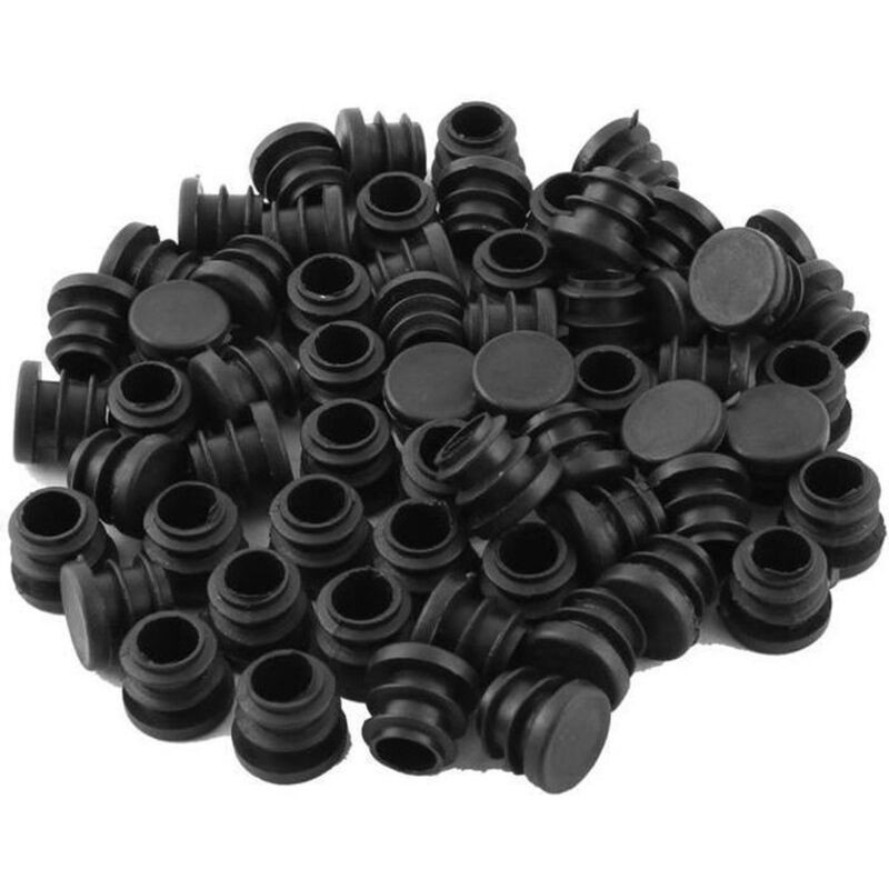 60pcs Bouchon Pied De Chaise Embout Capuchon Jambe Tube Insert Table Meuble Protection Plastique