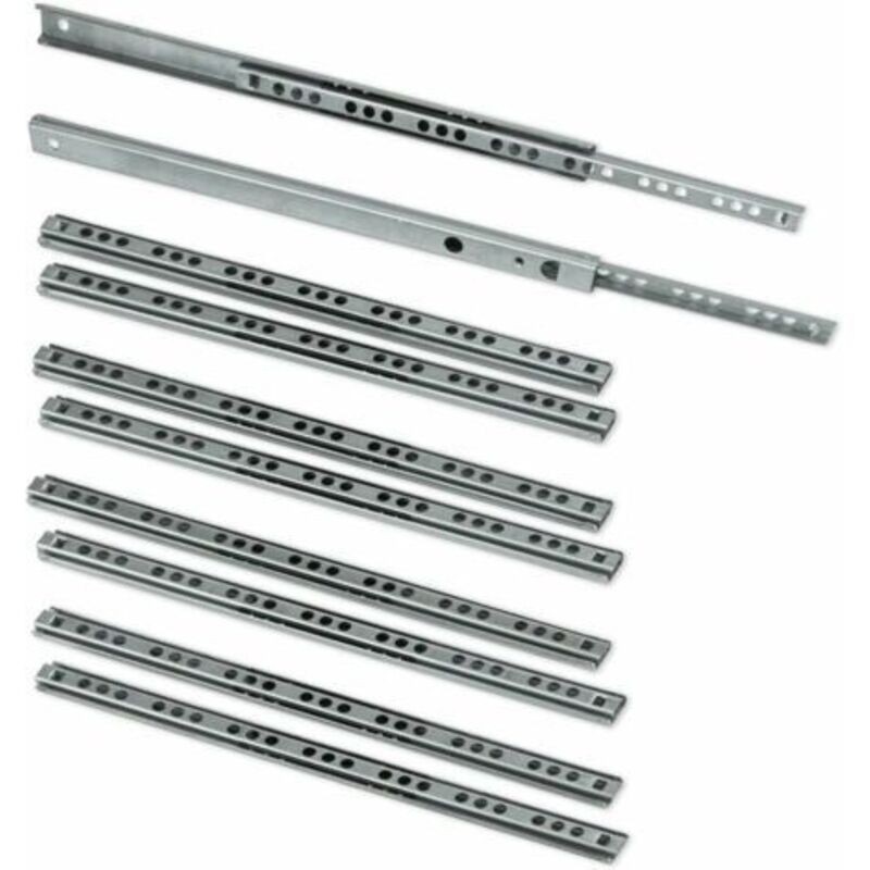 Coulisse Pour Tiroirlot De 5 Paires (10 Pièces) Coulisses/glissières À Billes Extrait Partie 17mm X 278mm Pour Tiroir, Zingué